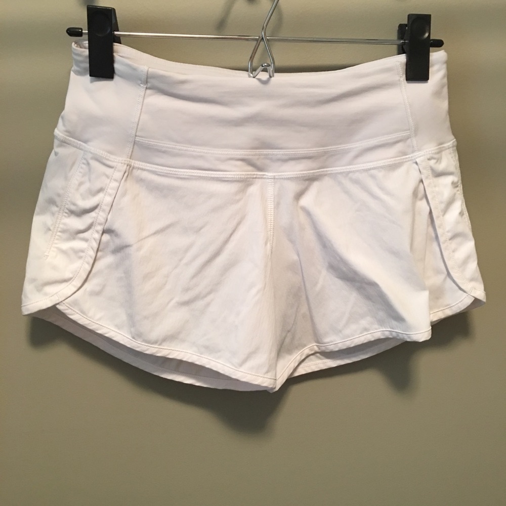 Lululemon white shorts, size 2
